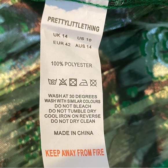 PRETTYLITTLETHING 2Pc Set 
Oriental  Size 10 Jacket Dress & Boots Size 7 - Picture 13 of 15